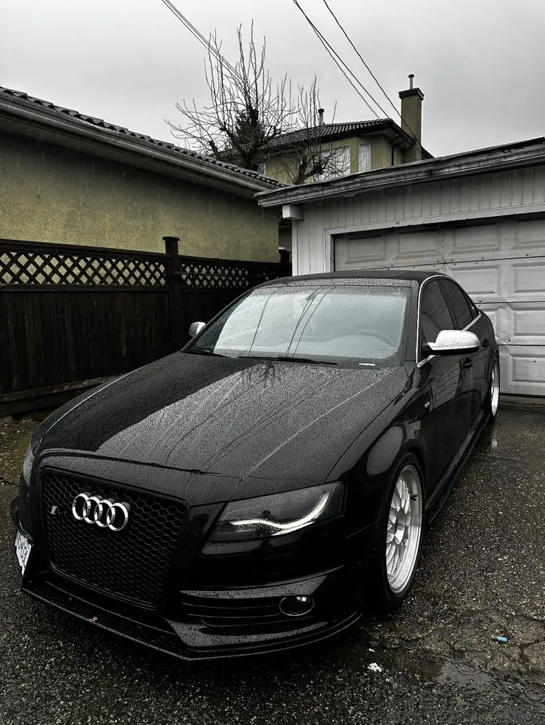 Amazon customer black Audi showing water beading and gloss